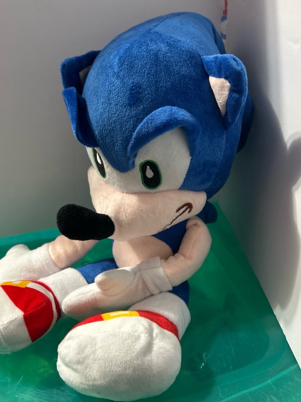 Blue Plush Hedgehog Character Toy - Soft Stuffed Plush